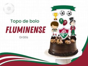 capa topo de bolo fluminense