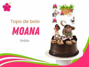 capa topo de bolo moana