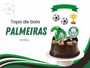 capa topo de bolo palmeiras