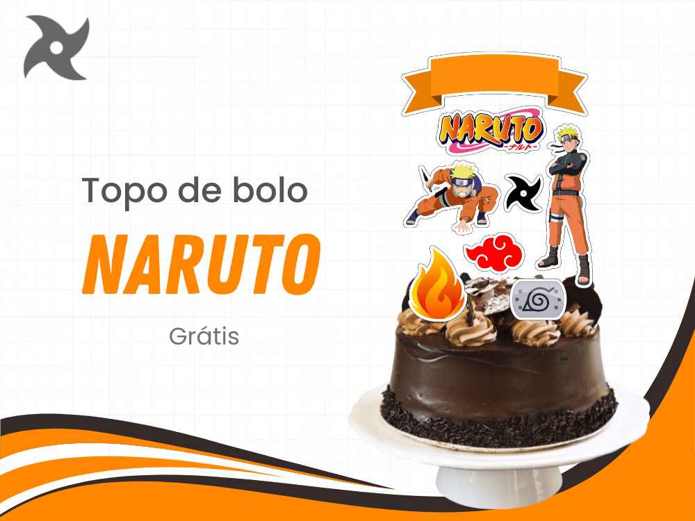 capa topo de bolo naruto