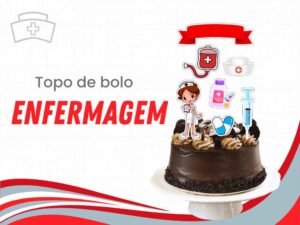 capa topo de bolo enfermagem