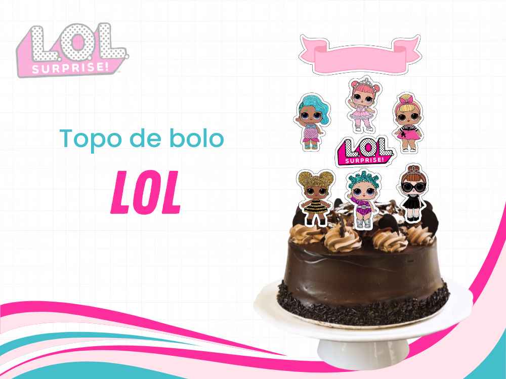 capa topo de bolo lol