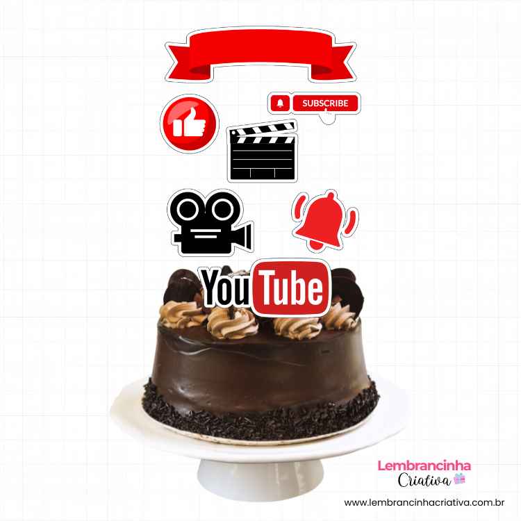 bolo de chocolate com topo de bolo youtube