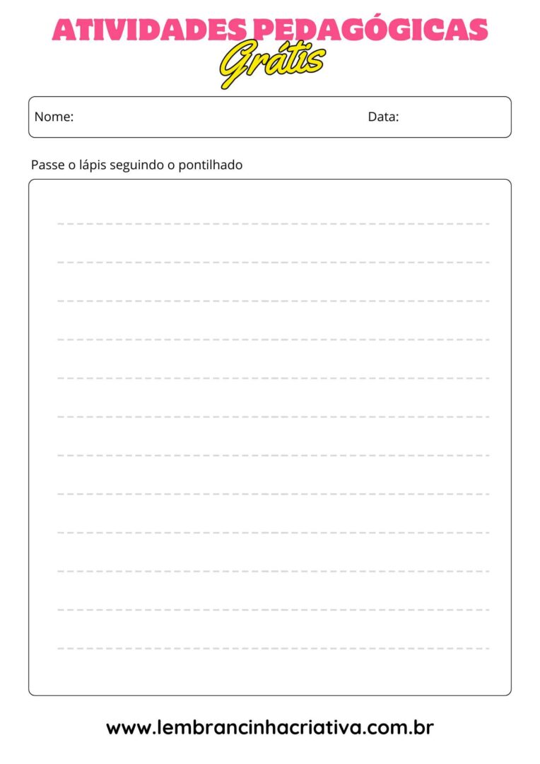 folhas de atividade de coordenação motora pontilhado linha reta para crianças