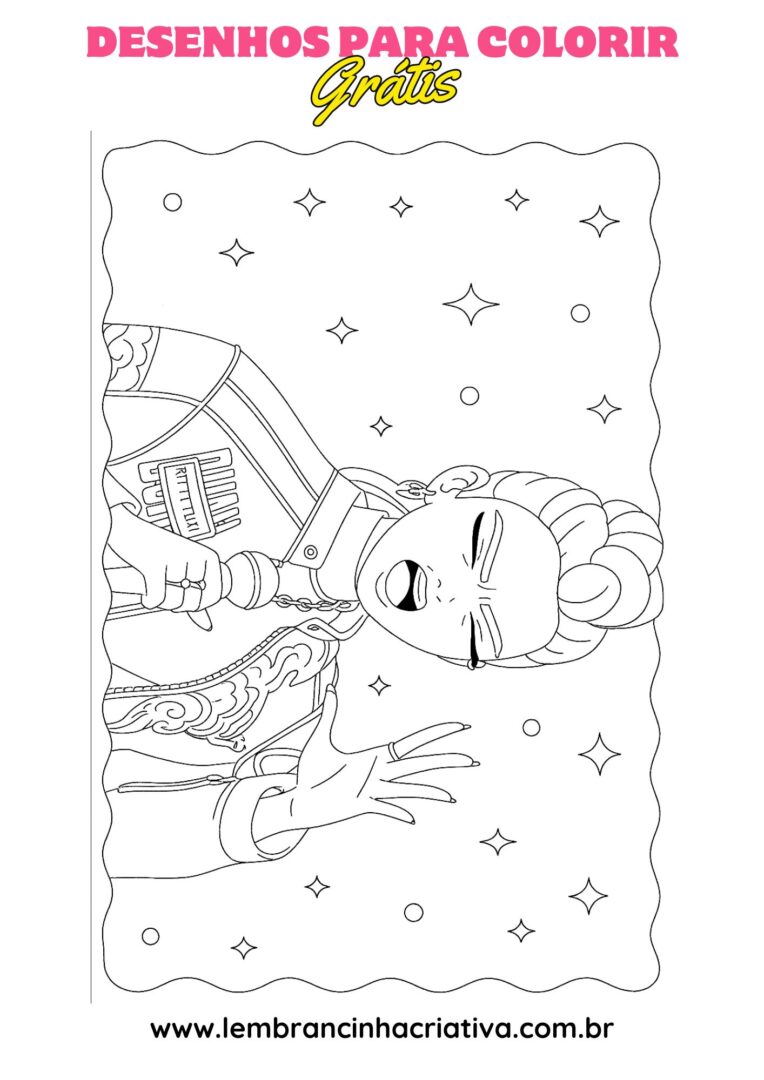 desenho das guerreiras do k-pop para colorir, modelo 13