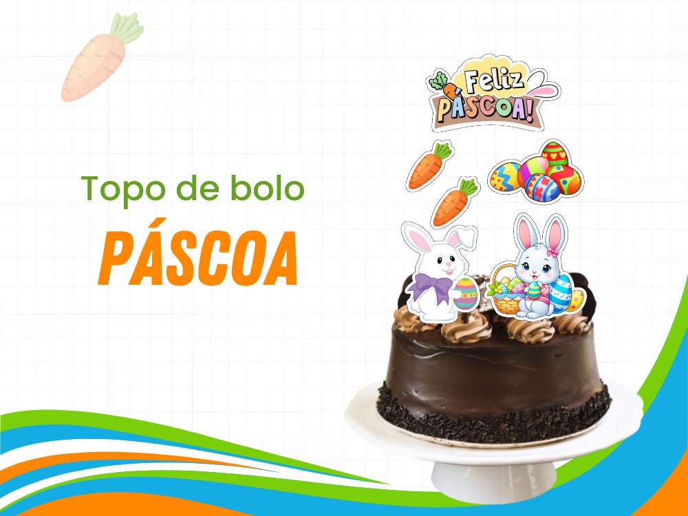 capa topo de bolo pascoa