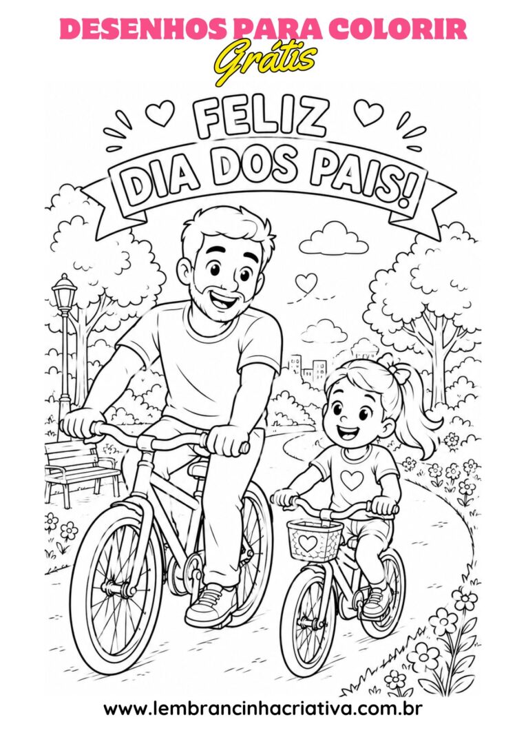 desenho dia dos pais para colorir e imprimir grátis