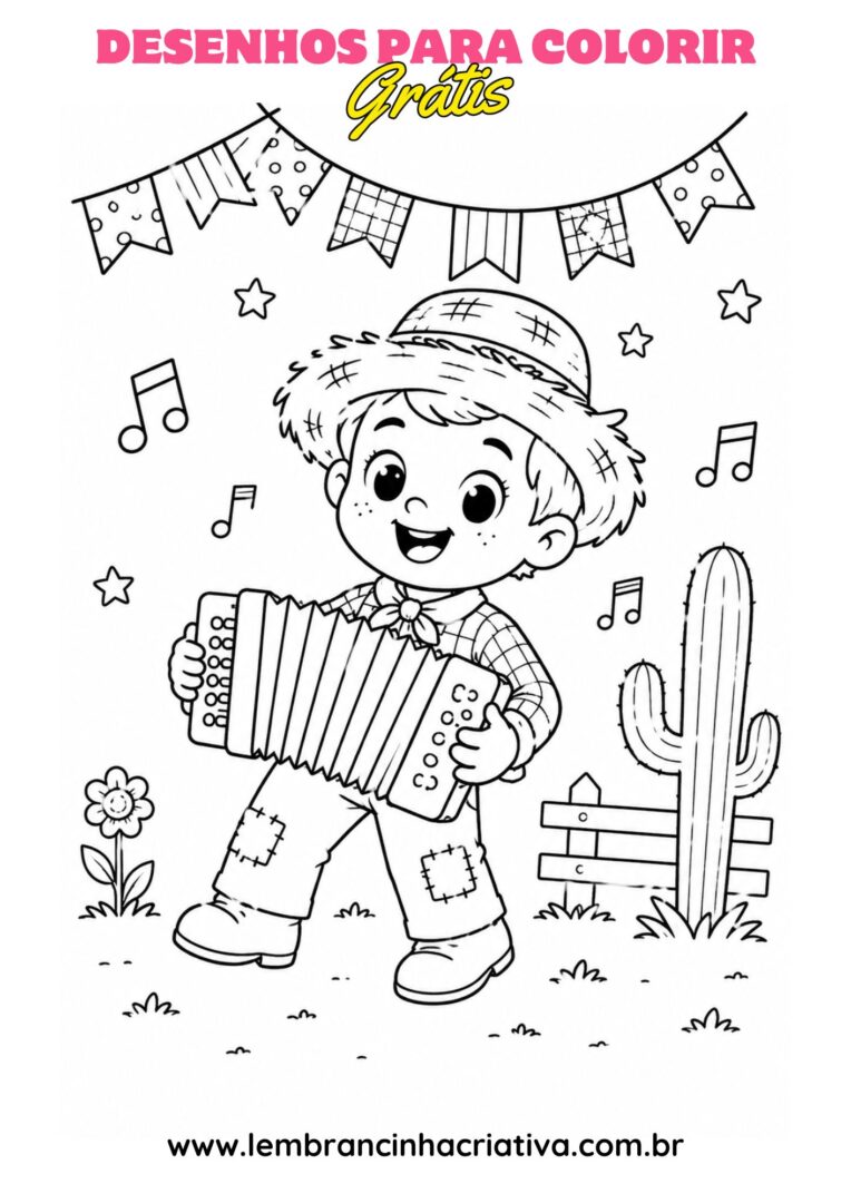 desenho festa junina