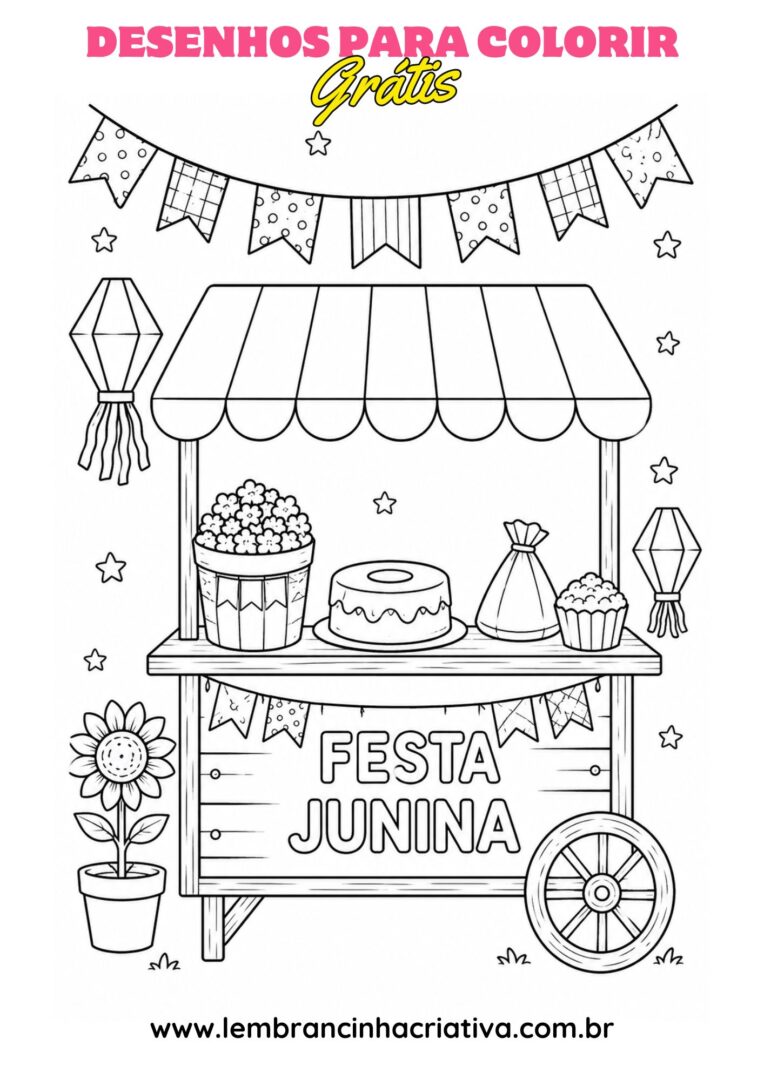 desenho festa junina