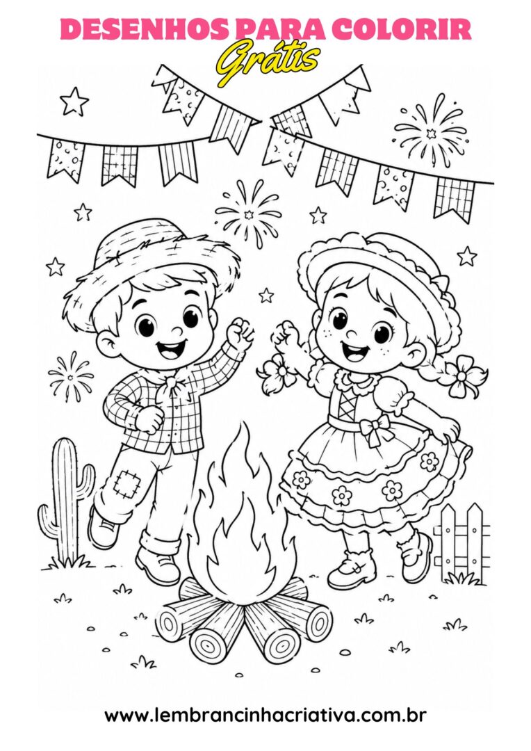 desenho festa junina