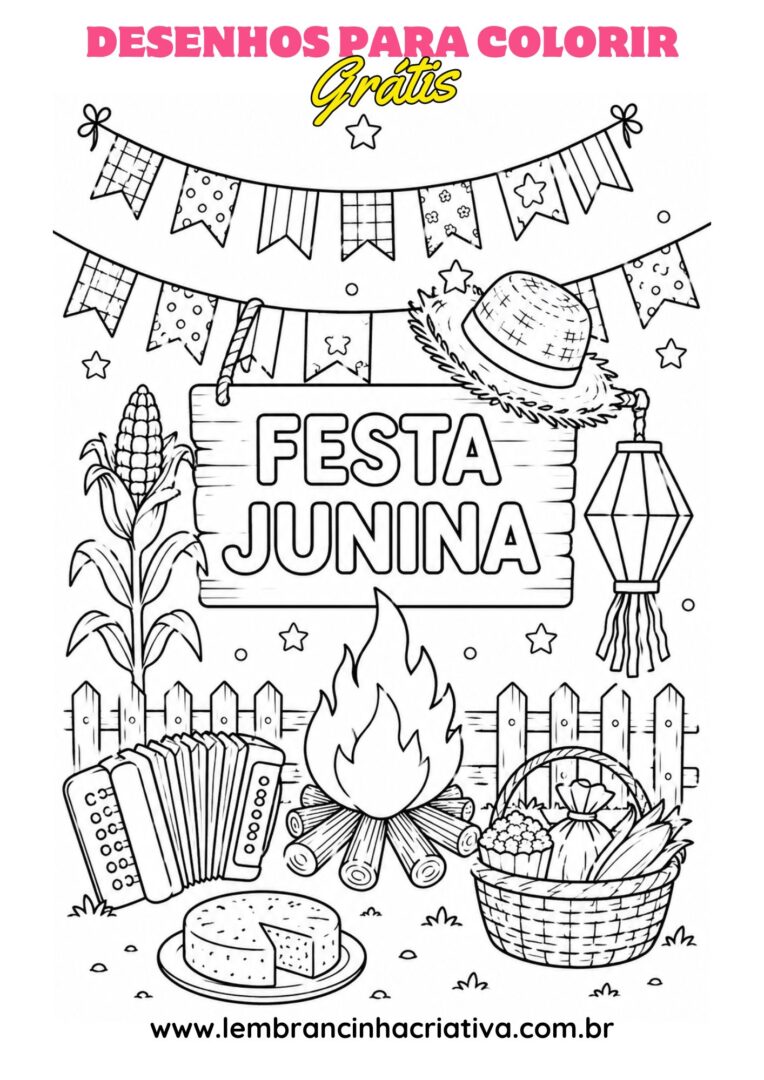 desenho festa junina