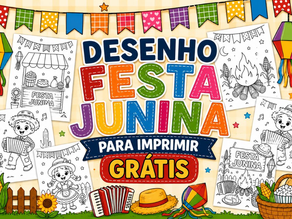 desenho de festa junina