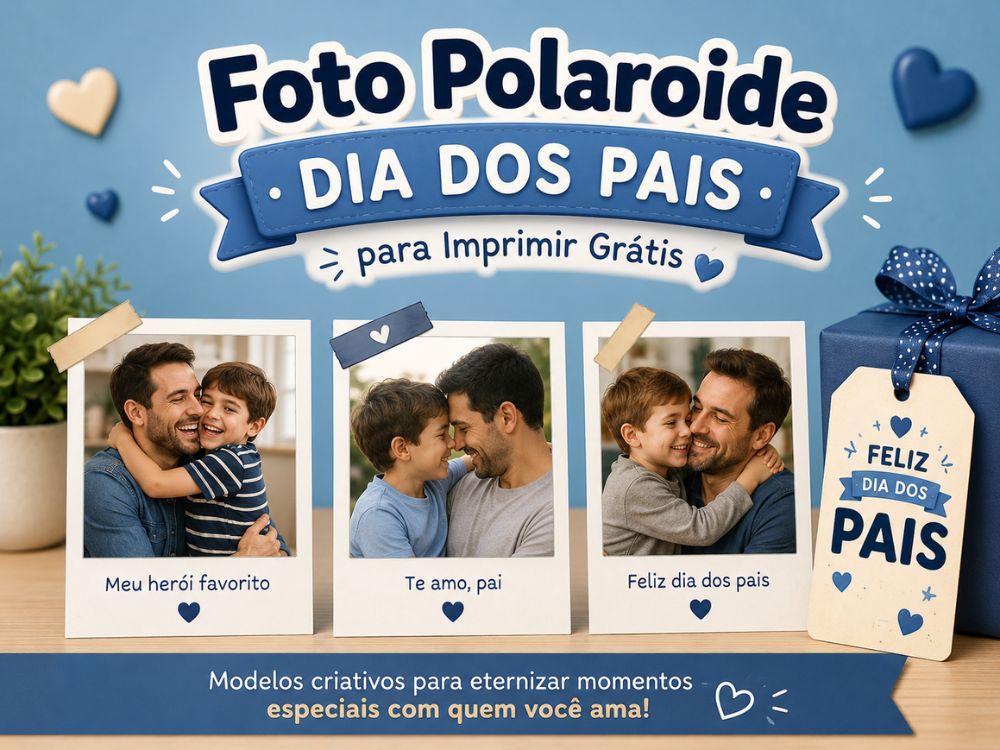 foto polaroide dia dos pais