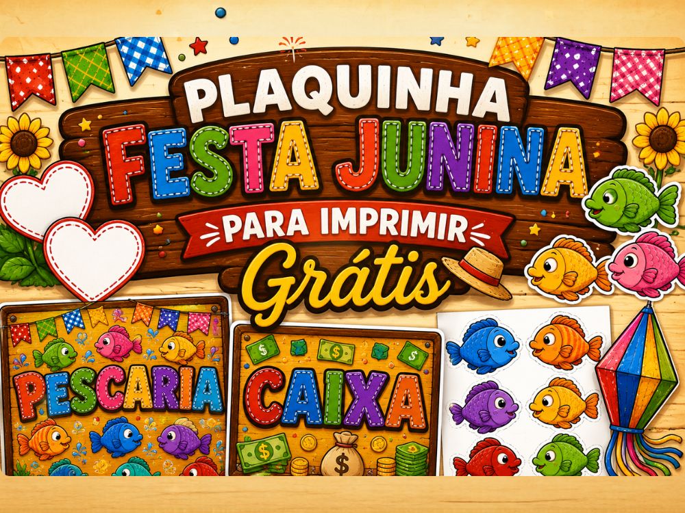 plaquinhas festa junina