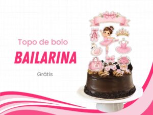 topo de bolo bailarina