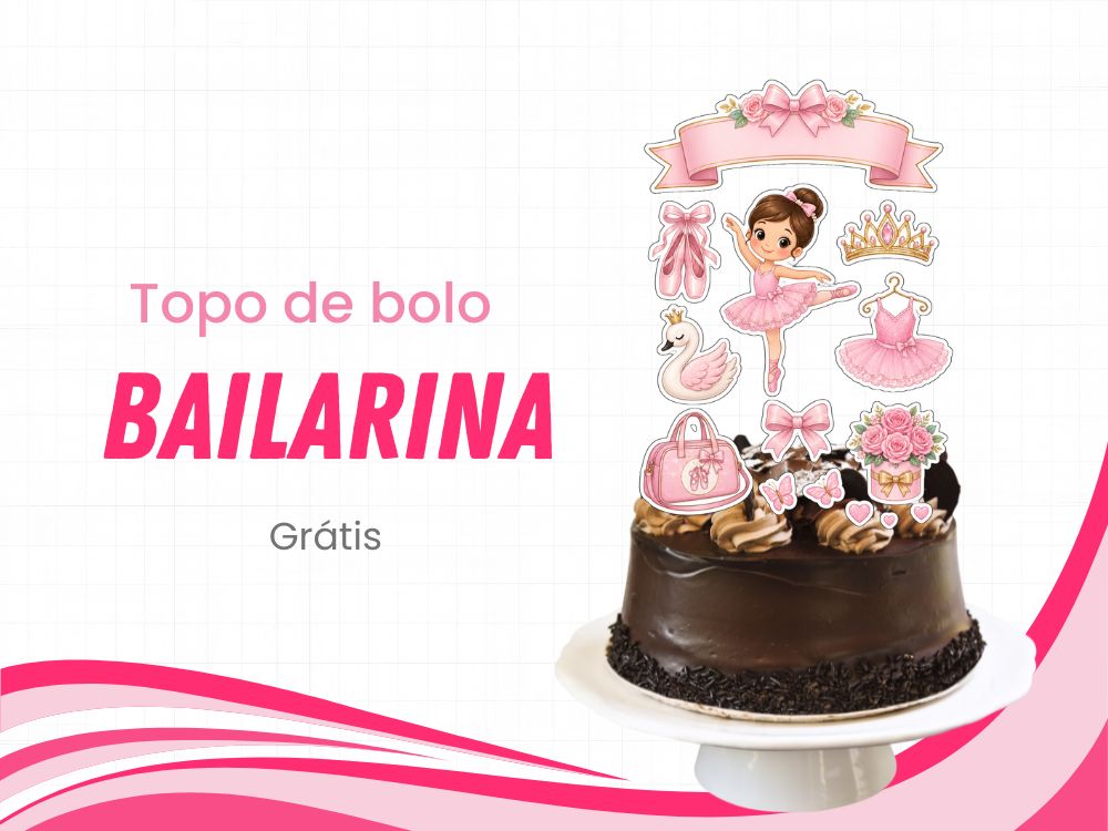 topo de bolo bailarina