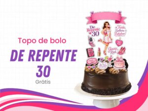 topo de bolo de repente 30