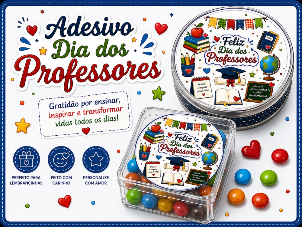 adesivo dia dos professores