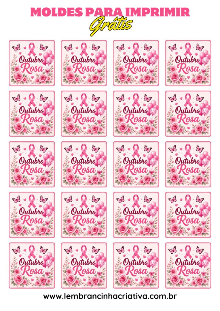 adesivo outubro rosa