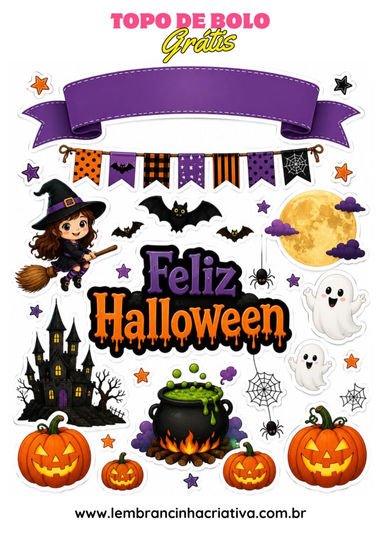 topo de bolo halloween