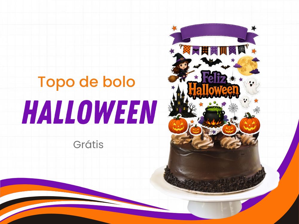 topo de bolo halloween